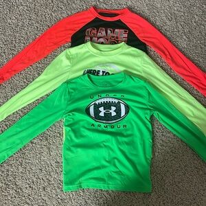 Set of 3 - Size 6 Boys - Dry-fit Nike (1) and Under Armour (2) shirts